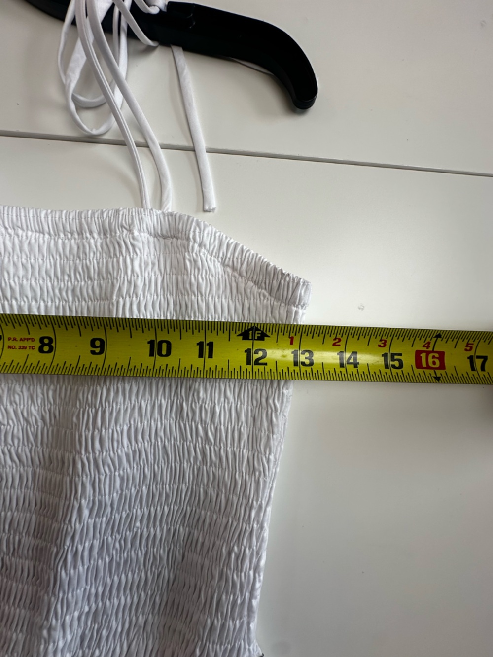 Astr White Smocked Midi Dress with Spaghetti Straps - Picture 4 of 6